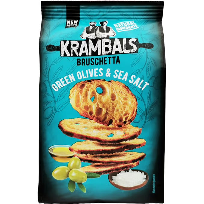 Art of mangiare™ - Krambals Green Olives & Seasalt 70g