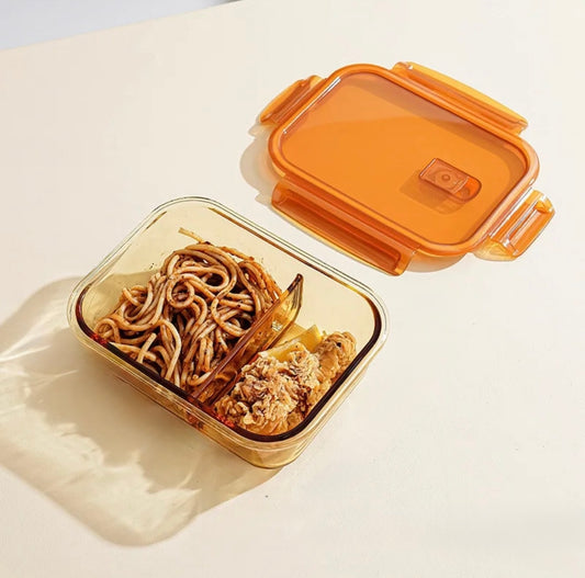 Art of mangiare™  - Glas Meal-Prep Box mit Fächern