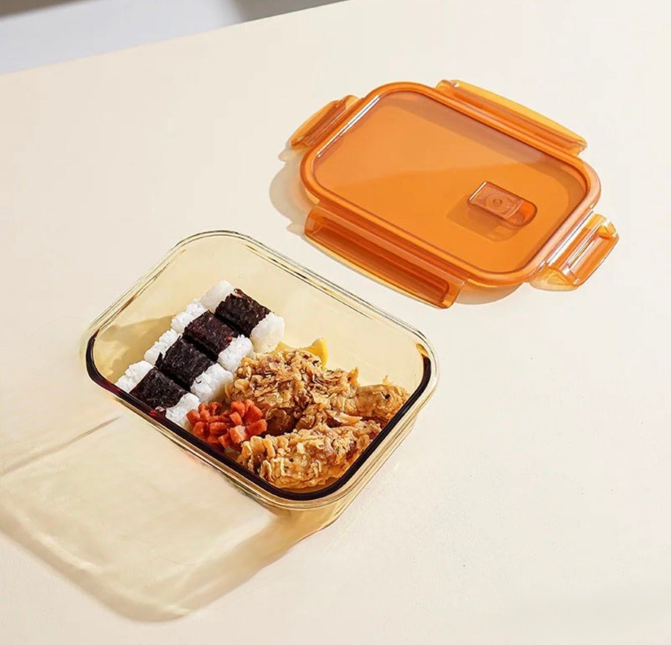 Art of mangiare™ - Glas Meal-Prep Box mit Fächern
