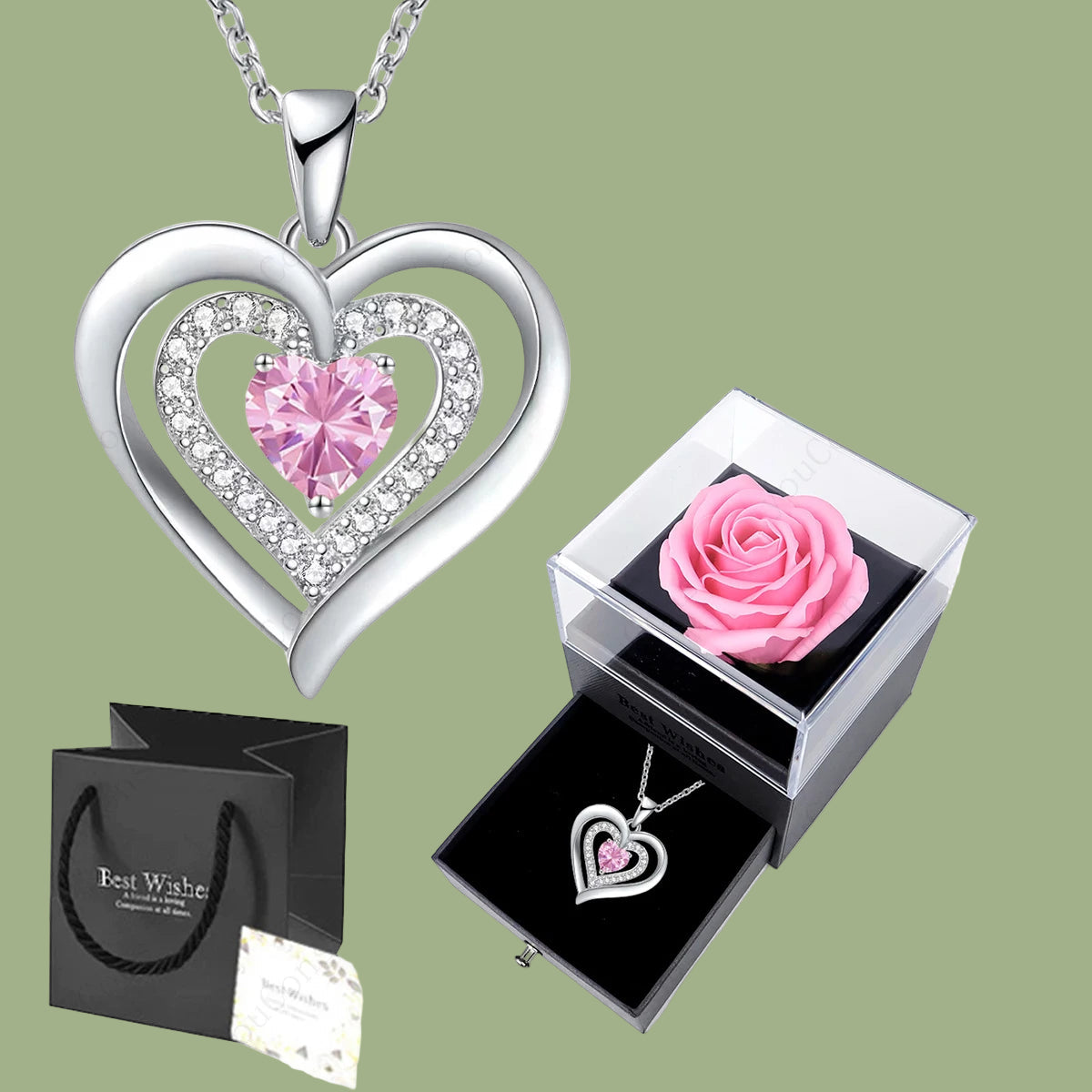 Art of mangiare™ - Kette mit zwei Herzen