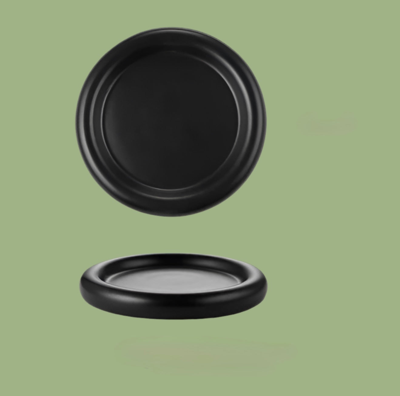 Art of mangiare™ - Keramik Teller schwarz & weiss