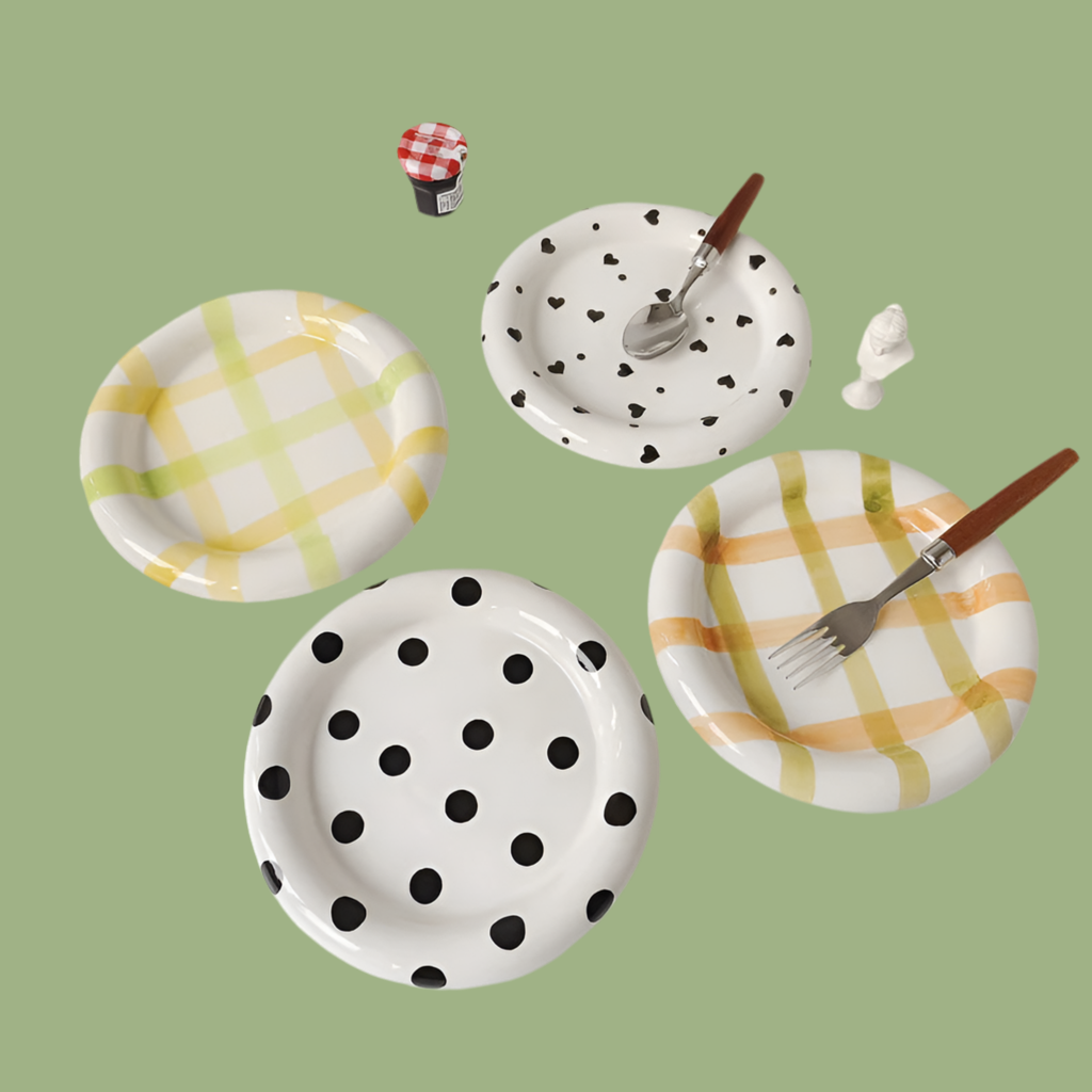 Art of mangiare™ - Keramik Teller bunte Muster