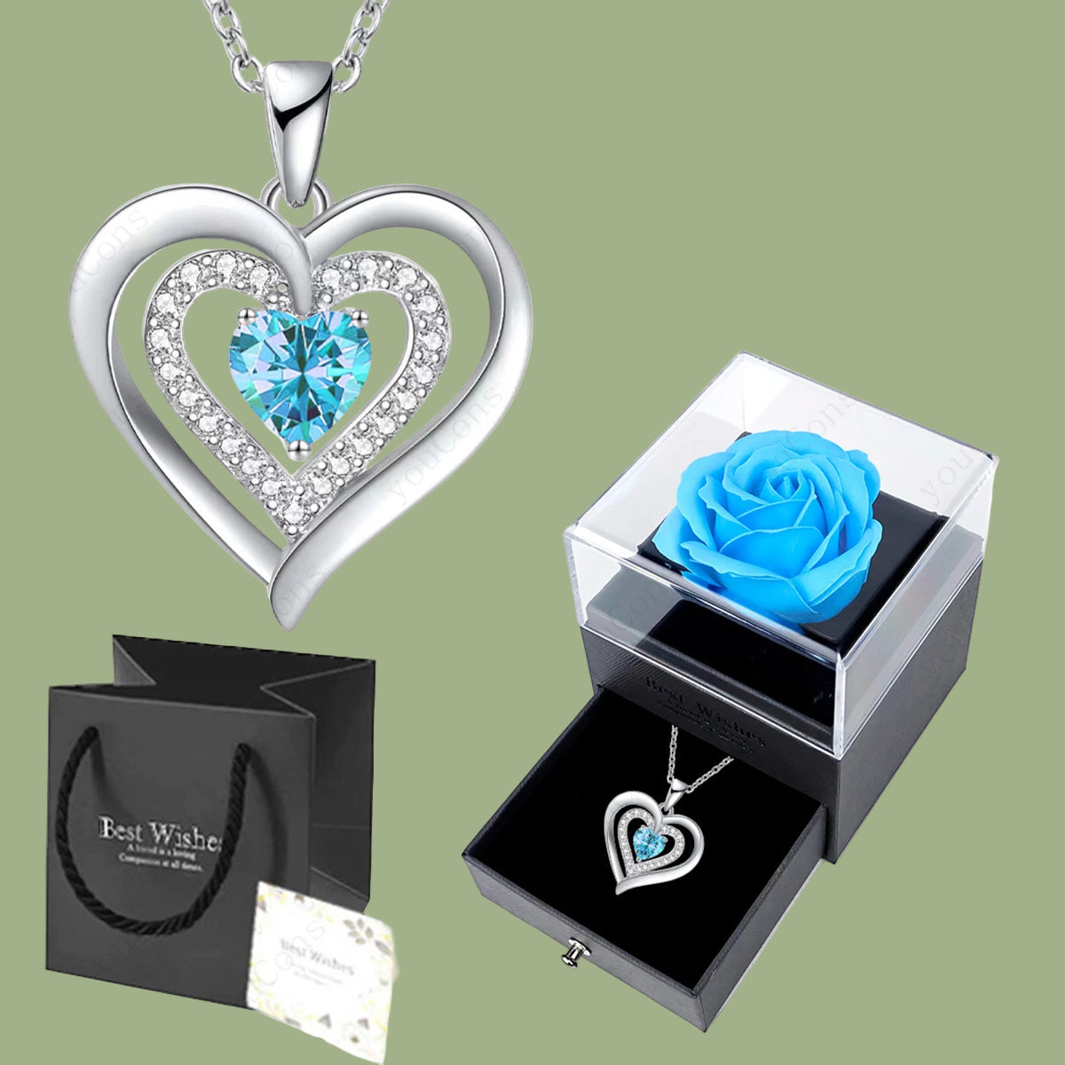 Art of mangiare™ - Kette mit zwei Herzen