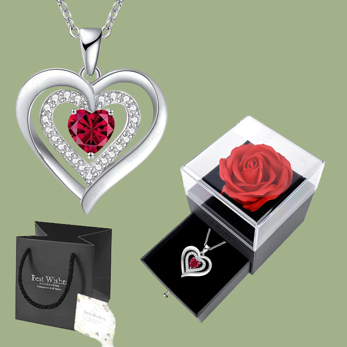 Art of mangiare™ - Kette mit zwei Herzen