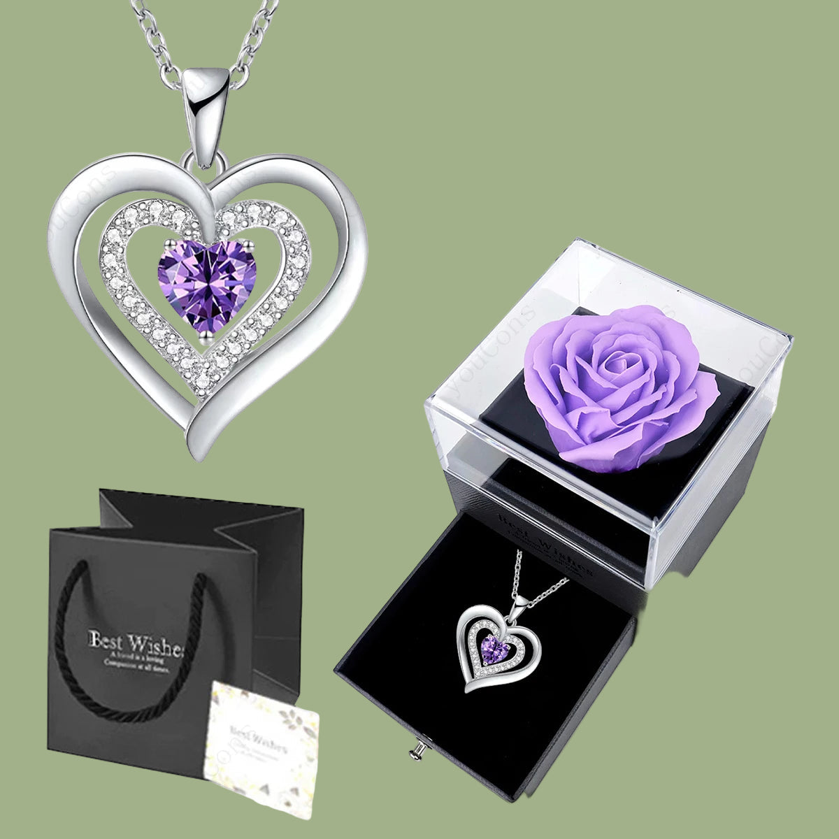 Art of mangiare™ - Kette mit zwei Herzen