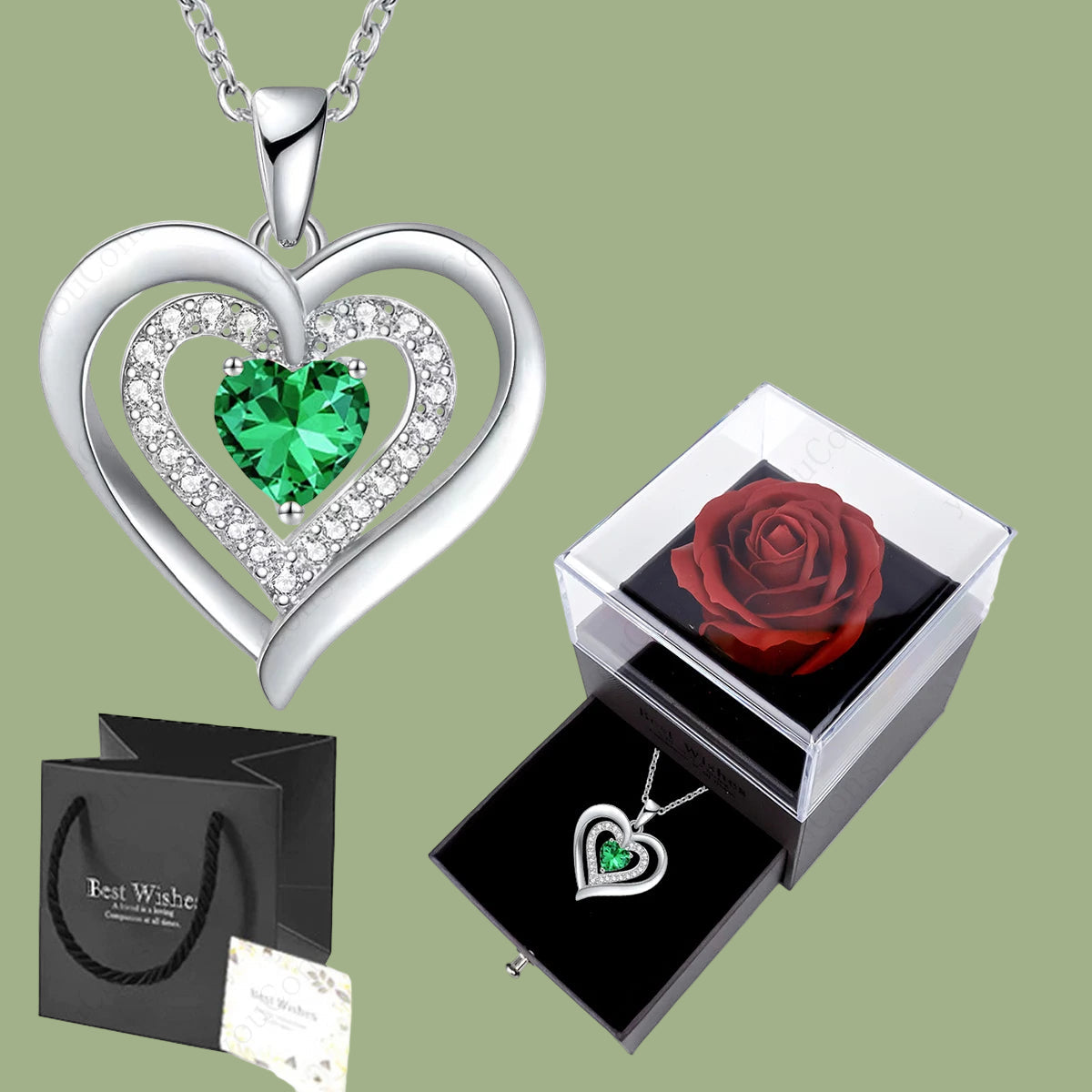 Art of mangiare™ - Kette mit zwei Herzen